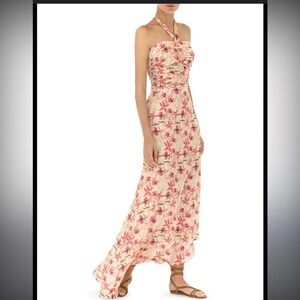 Alexis Tahanie Floral Halter Maxi Dress
In Wild Orchid Rose, size medium